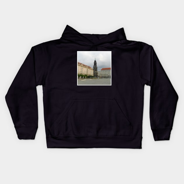 Dresden Germany sightseeing trip photography from city scape Europe trip Kids Hoodie by BoogieCreates